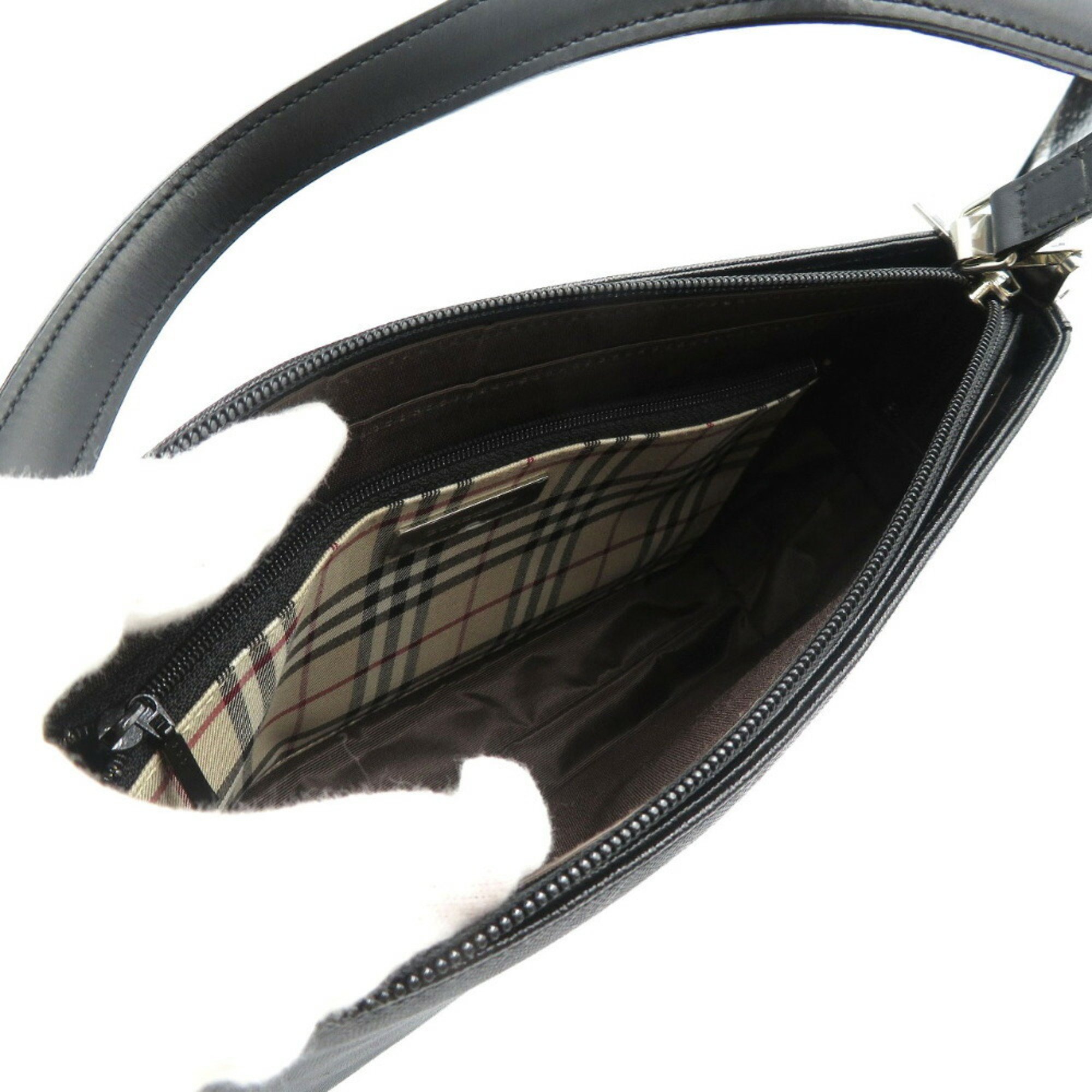 Burberry YM4017BH09 Leather Black Bag Handbag 0120BURBERRY