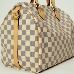 Louis Vuitton Speedy Bandouliere 30 Boston Bag White N41373/N41001 Women's LOUIS VUITTON