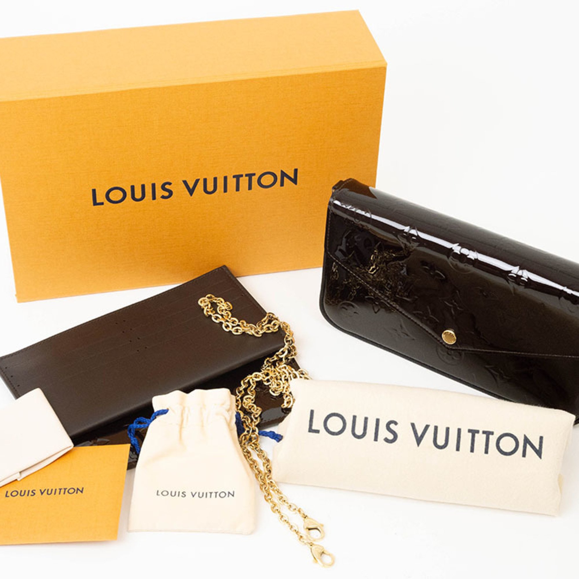 Louis Vuitton Pochette Felicie Felice Shoulder Bag Amaranth M61267 LOUIS VUITTON