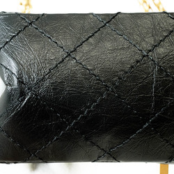Chanel 2.55 Hand W Chain Mademoiselle Shoulder Bag Black AS0874 Y04634 94305 Women's CHANEL