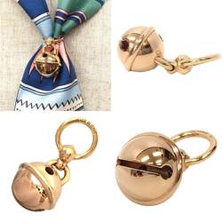 HERMES Scarf Ring Twilly Bell Pink Gold aq10059 10007393