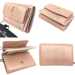 MARC JACOBS M0016545 Tri-fold wallet PEAL BLUSH Pink beige Leather Wallet aq10014