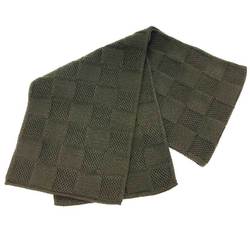 LOUIS VUITTON Louis Vuitton Damier Scarf Khaki 100% Wool Men's Women's aq9970 10013580