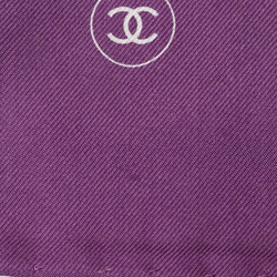 Chanel Hair Scarf with Scrunchie Purple Women's CHANEL