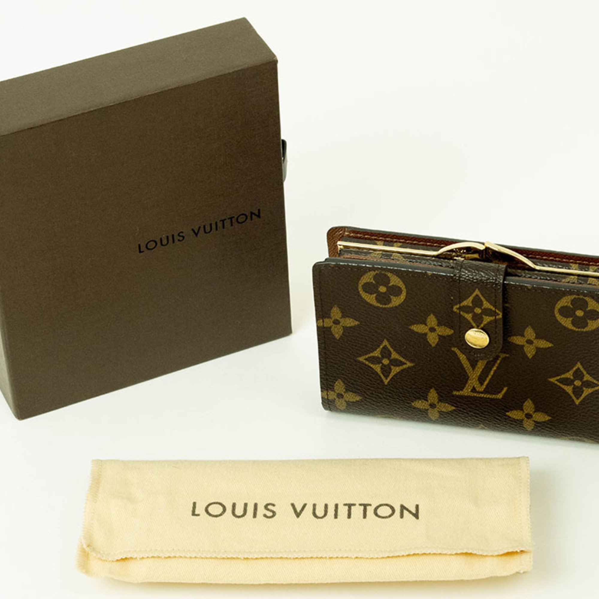 Louis Vuitton Portemonnay Viennois Purse Monogram M61674 Women's LOUIS VUITTON