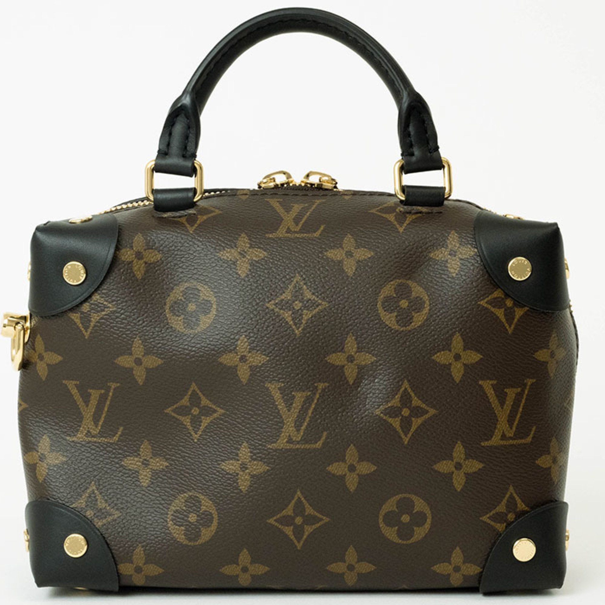 Louis Vuitton Petite Malle Souple Handbag Monogram M41108 Women's 2-way Shoulder Bag LOUIS VUITTON