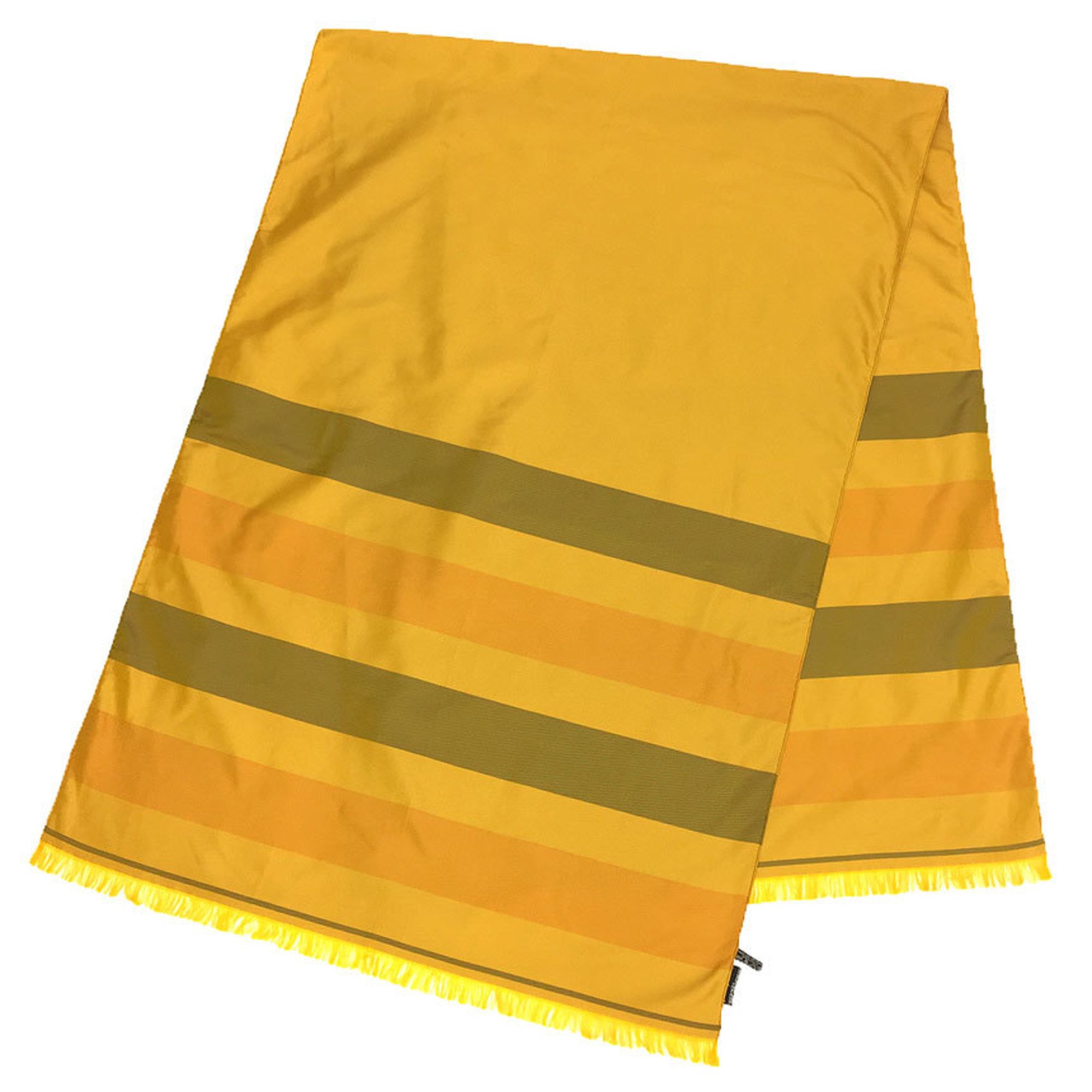 HERMES scarf shawl large silk yellow ladies aq10100 10010439