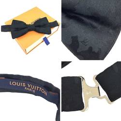 LOUIS VUITTON Bow tie MP2706 Camouflage pattern 100% silk Black Men's aq10043 10013313