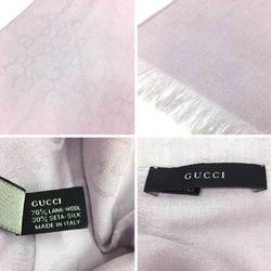 GUCCI Gucci GG stole shawl muffler silk x wool purple aq9986 10009436