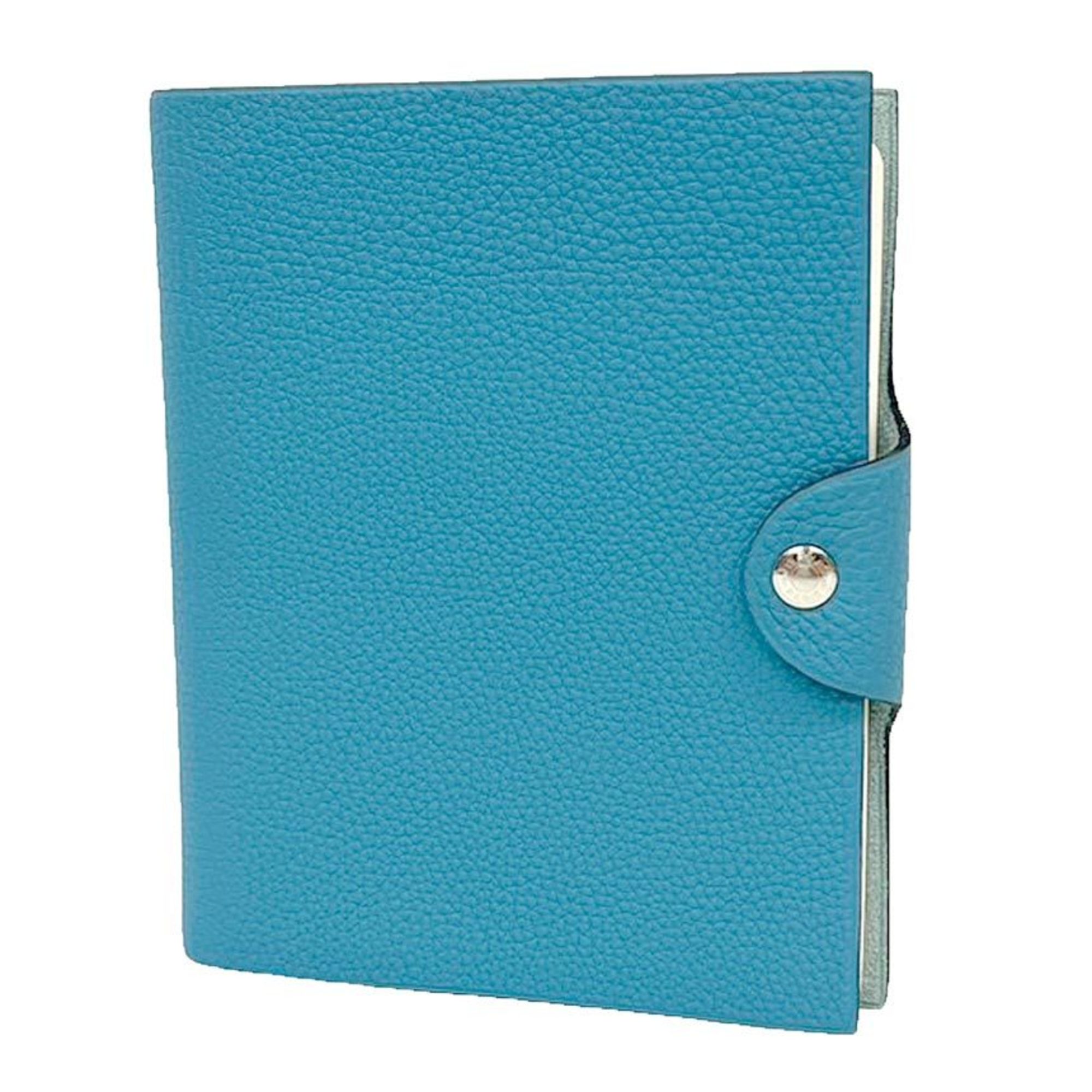 HERMES Ulysse PM Togo Blue Jean Planner Cover Agenda Notebook with Refill aq10104 10007170