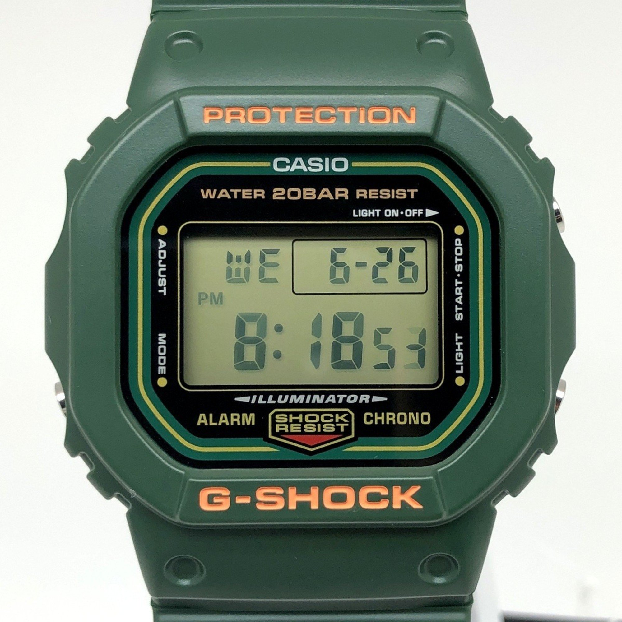 G-SHOCK CASIO Watch DW-5600RB-3 Reissue Green Speed Early Color Revival Model Digital DW-5600B-3V Mikunigaoka Store