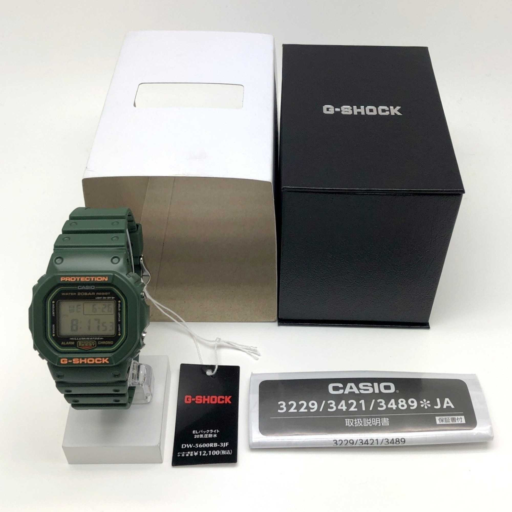 G-SHOCK CASIO Watch DW-5600RB-3 Reissue Green Speed Early Color Revival Model Digital DW-5600B-3V Mikunigaoka Store