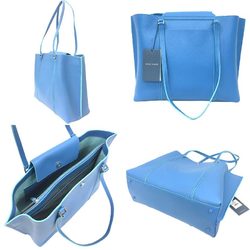 Cole Haan Leather Tote Bag U05401 Blue aq10028 10009061
