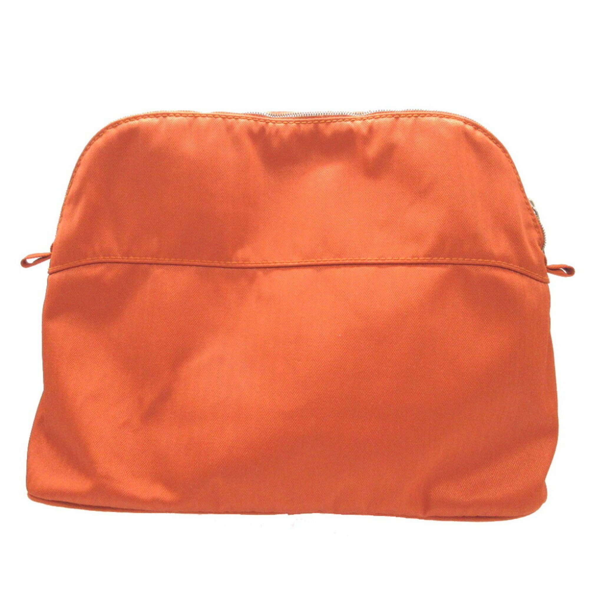 Hermes Bolide Pouch GM Canvas Orange 0578HERMES