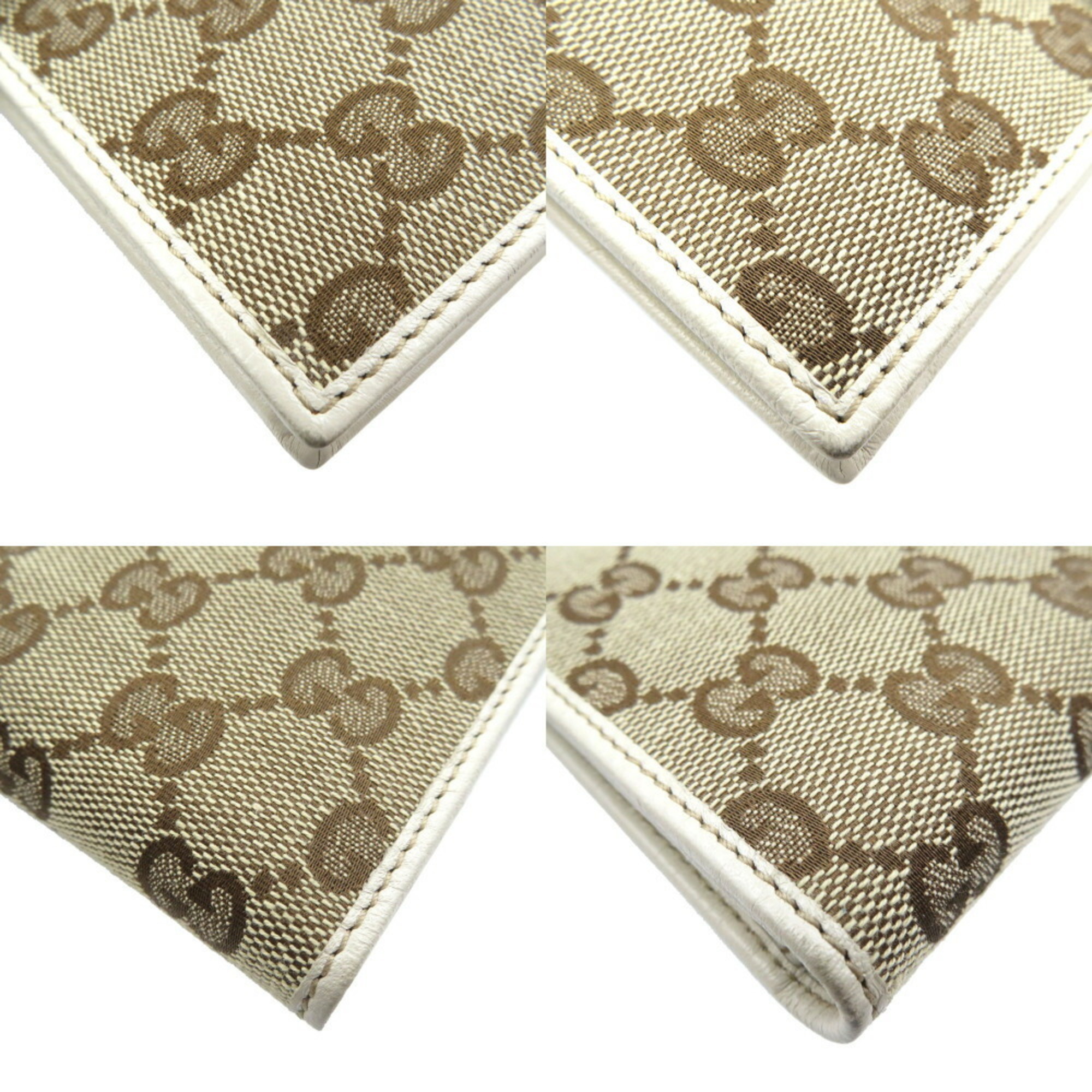 Gucci Continental Wallet 212096 GG Canvas Beige Long 0081GUCCI