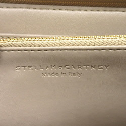 Stella McCartney Falabella Chevron Quilted Long Wallet Synthetic Leather Buttercream Beige 0124Stella