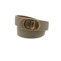 Christian Dior Dior 2-row bracelet 30 Montaigne leather S size beige 0128Dior