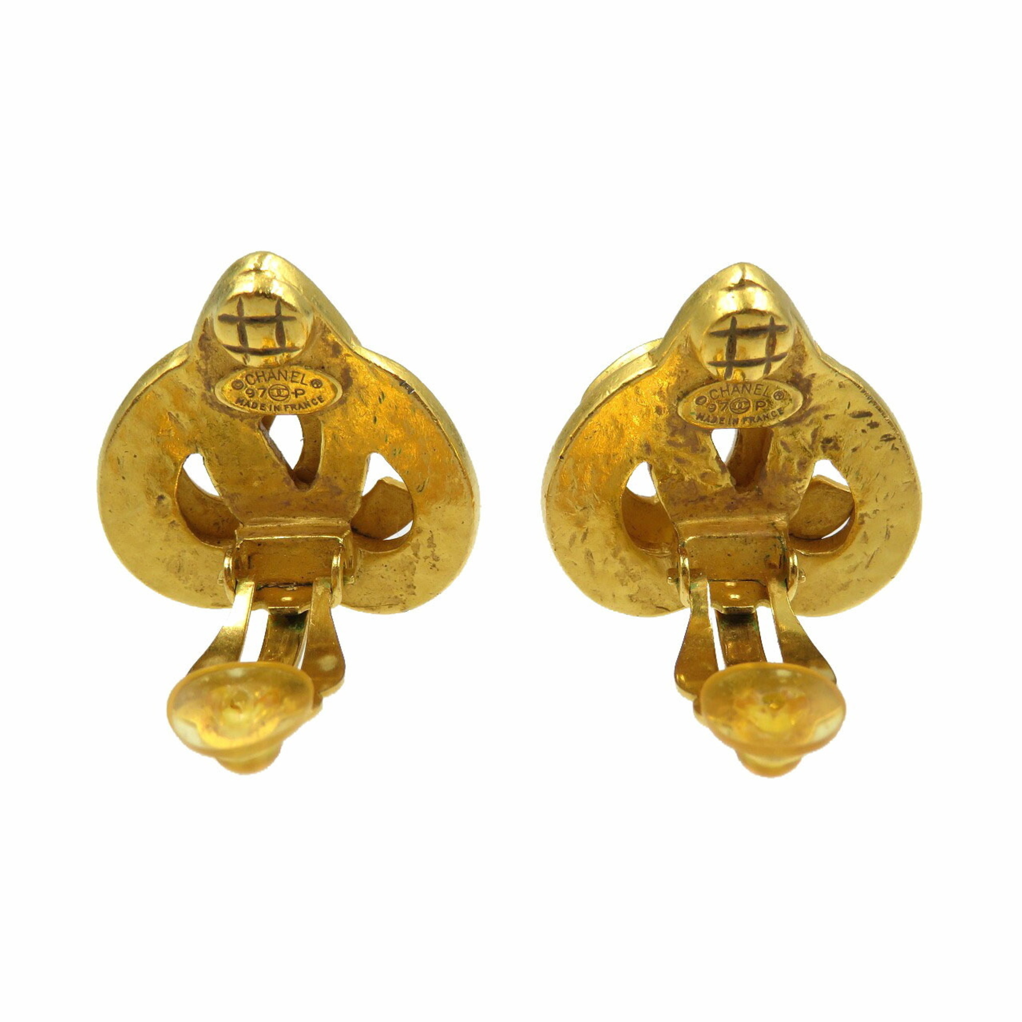 Chanel Coco Mark Metal Gold Earrings 0208CHANEL