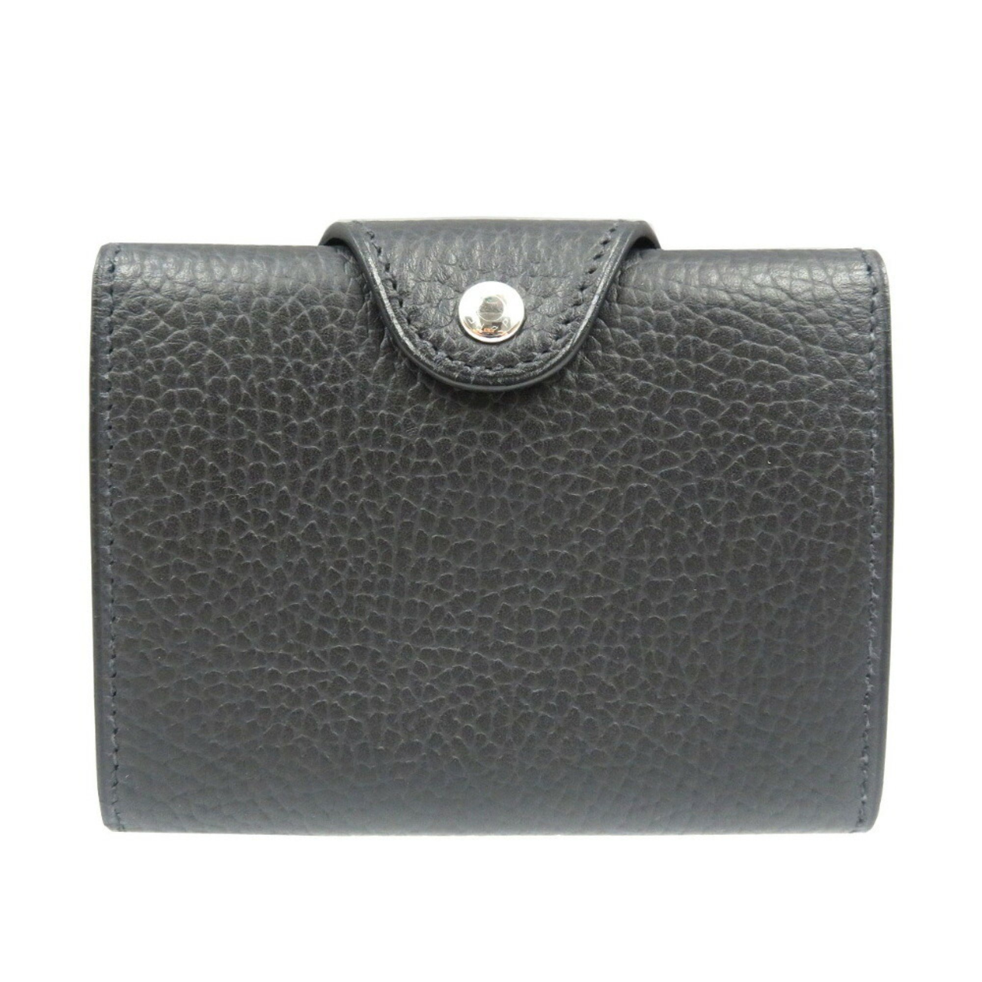 Hermes Iliad Compact Vache Black Card Case 0203HERMES