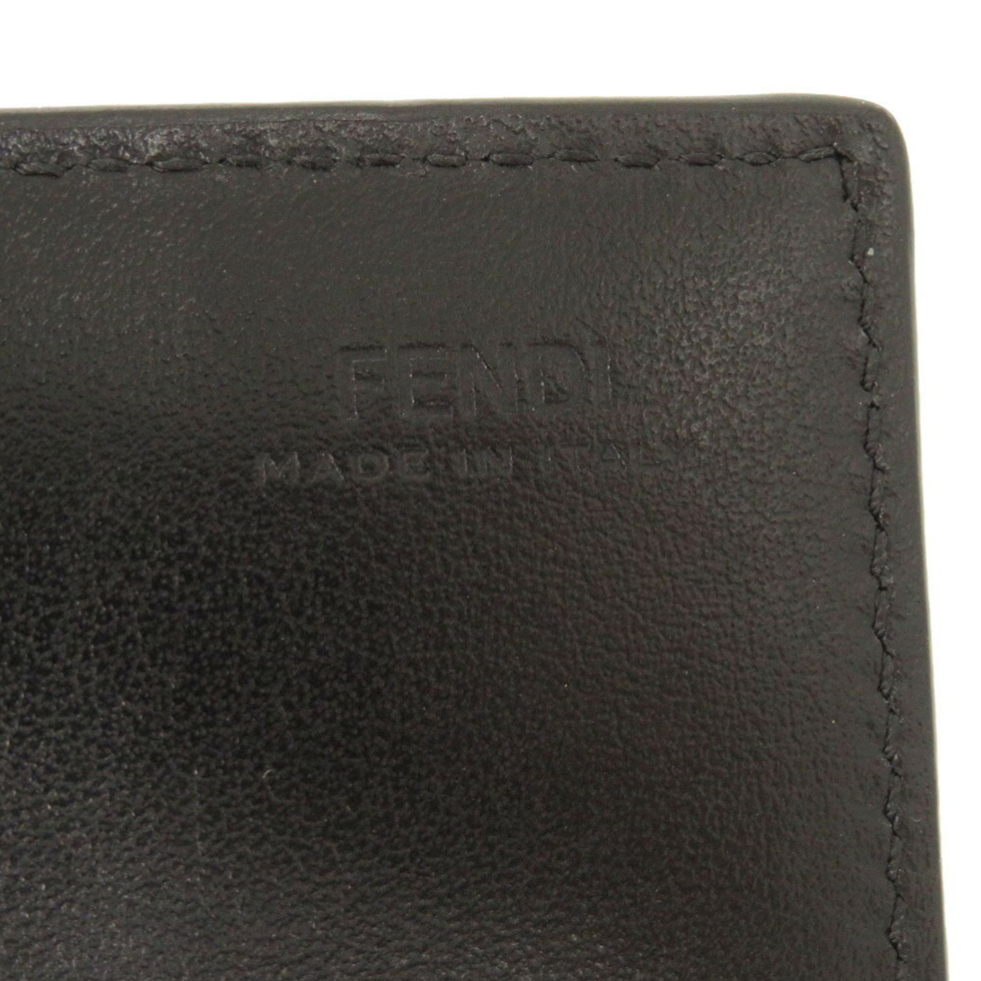 Fendi By The Way Continental 8M2051 Leather Black Long Wallet 2043 FENDI