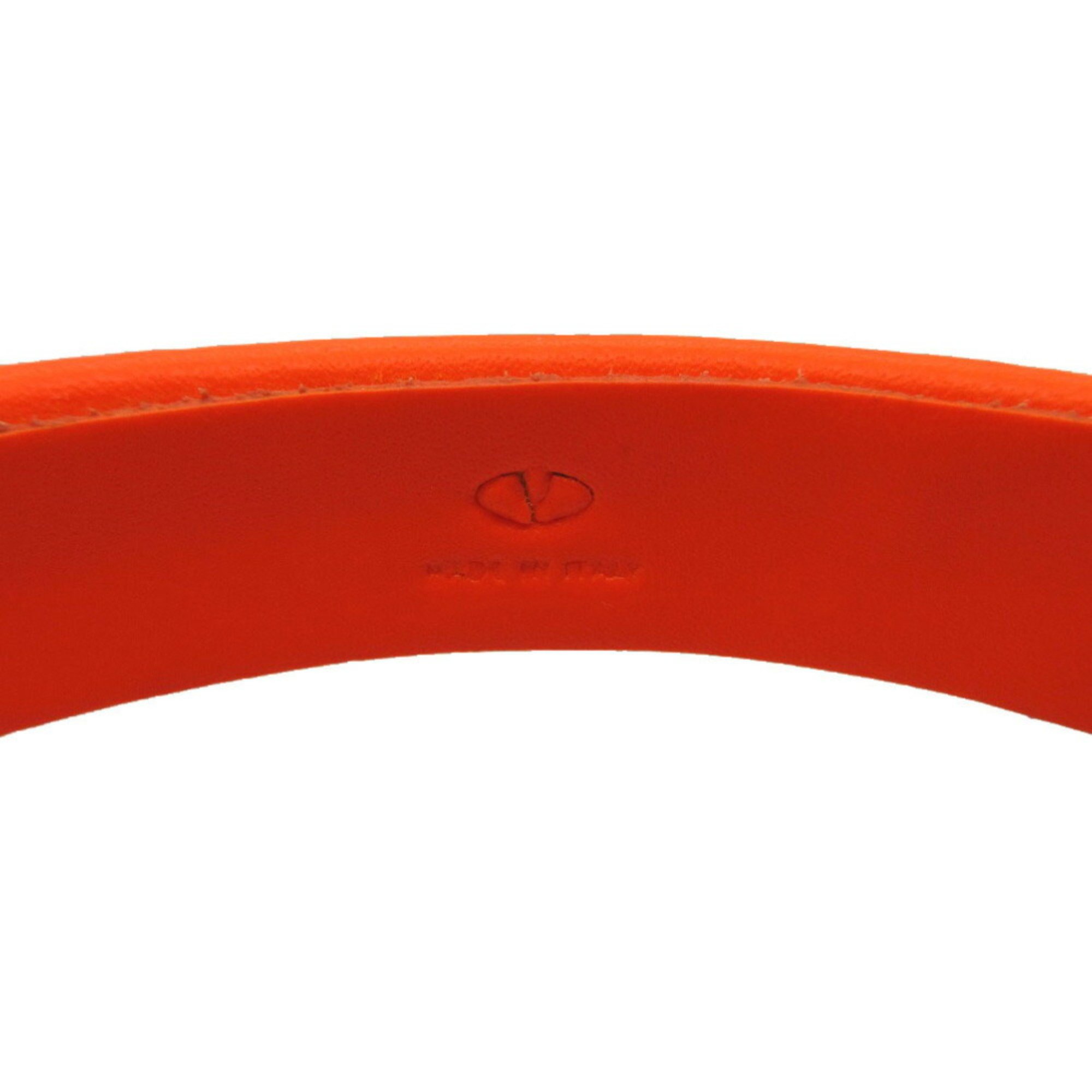 Valentino Stud Bangle Rubber Orange VALENTINO