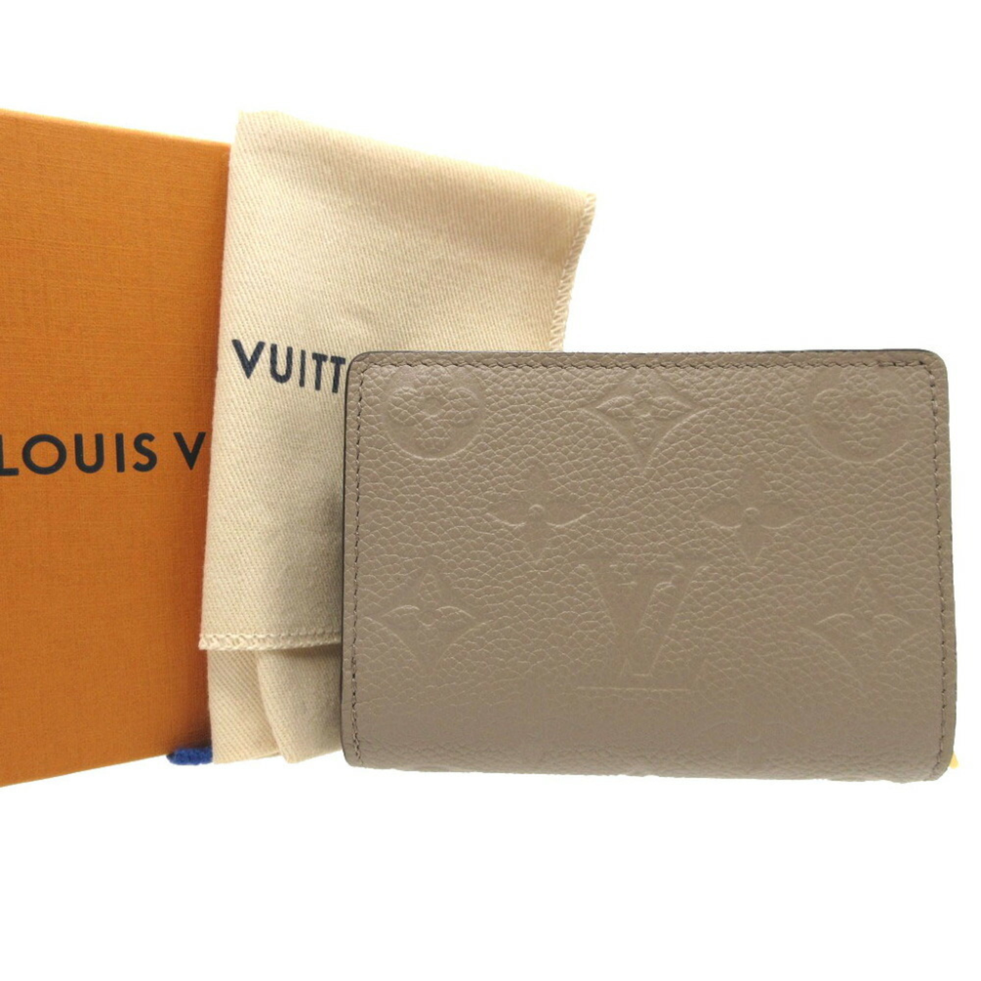 Louis Vuitton M80152 IC Chip Monogram Empreinte Portefeuille Qu Tourterelle Bi-fold Wallet 0432LOUIS VUITTON