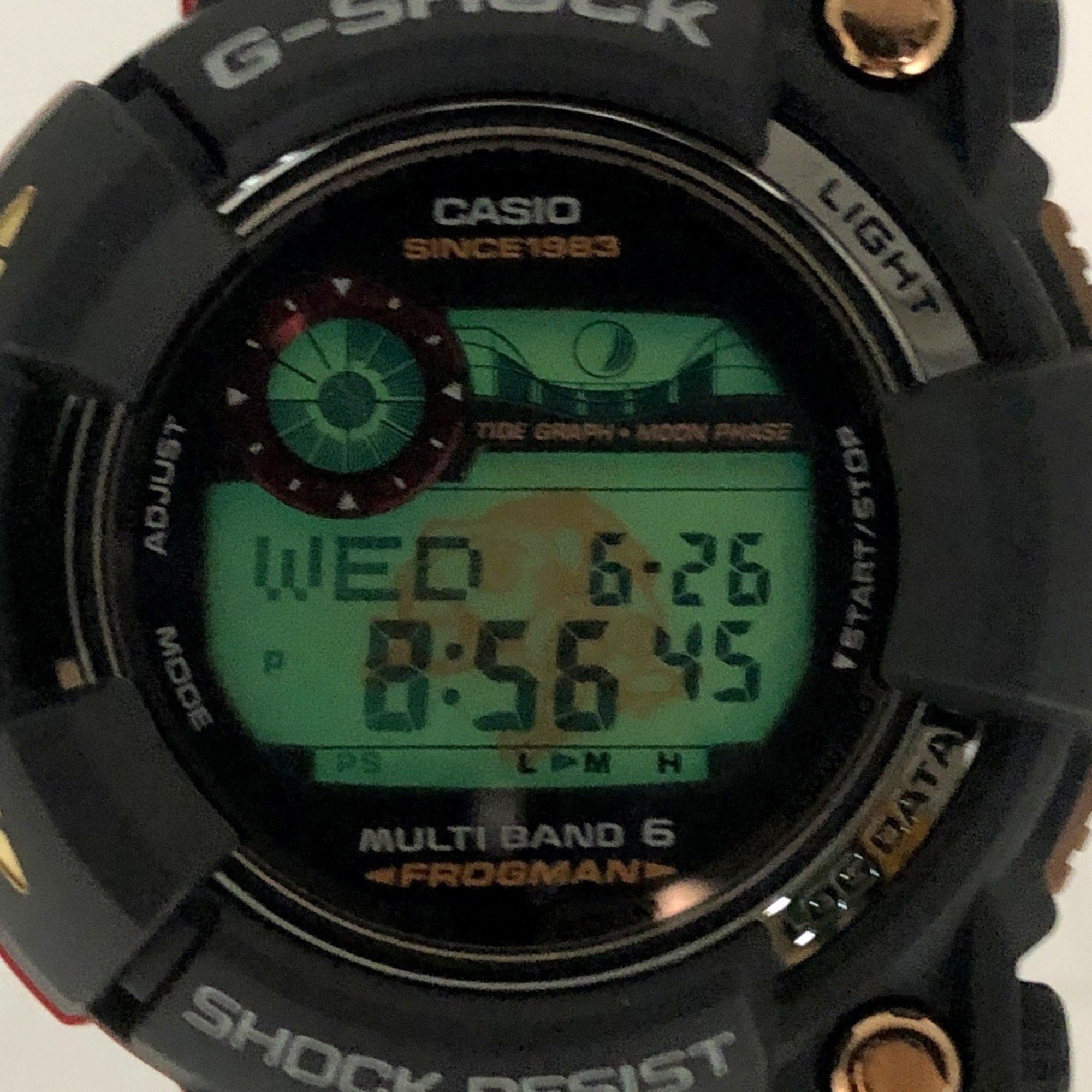 G-SHOCK CASIO Watch GWF-1035F-1 FROGMAN 35th ANNIVERSARY MAGMA OCEAN Frogman Anniversary Magma Ocean Black x Red Rose Gold Radio Solar Mikunigaoka Store