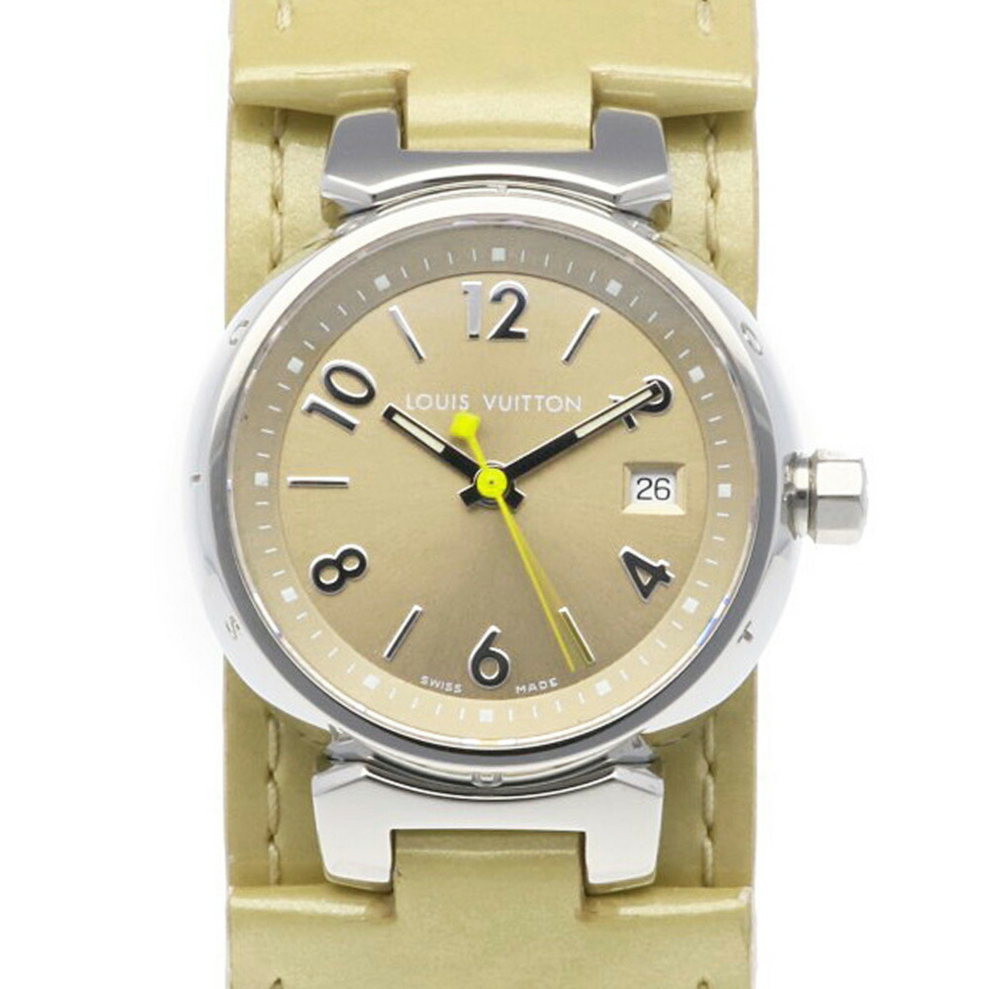 Louis Vuitton Tambour Watch, Stainless Steel Q1212 Quartz Ladies LOUIS VUITTON