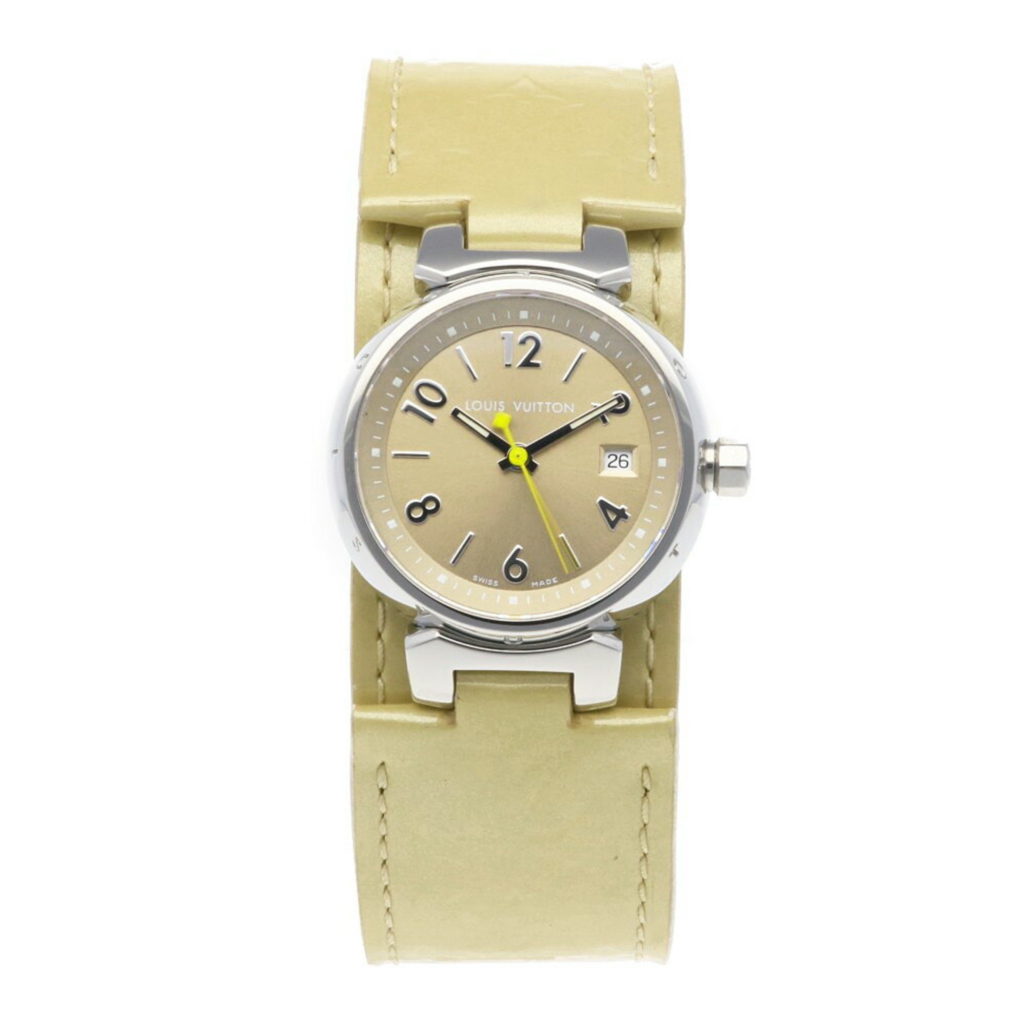 Louis Vuitton Tambour Watch, Stainless Steel Q1212 Quartz Ladies LOUIS VUITTON