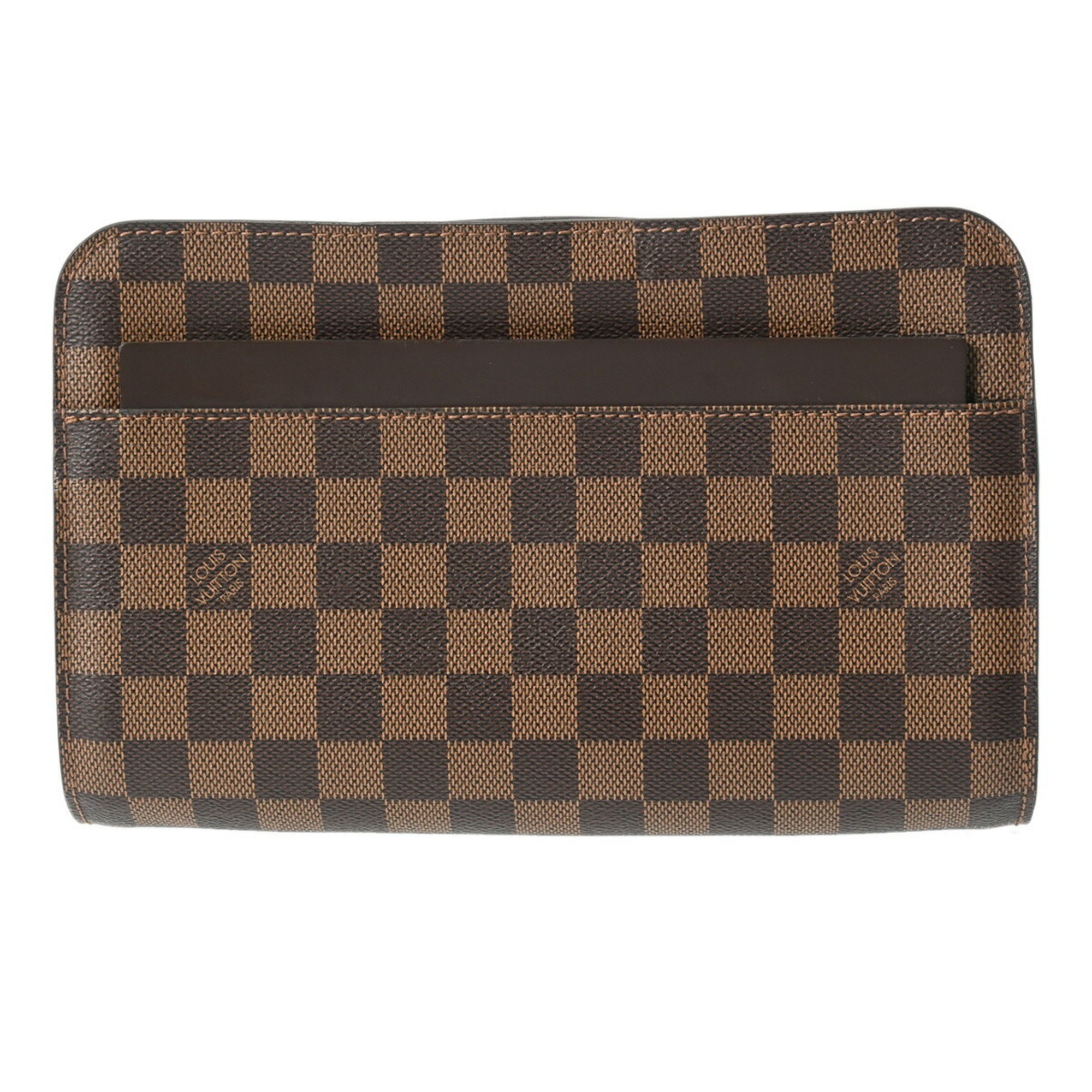 LOUIS VUITTON Damier Saint Louis Brown N51993 Women's Canvas Second Bag