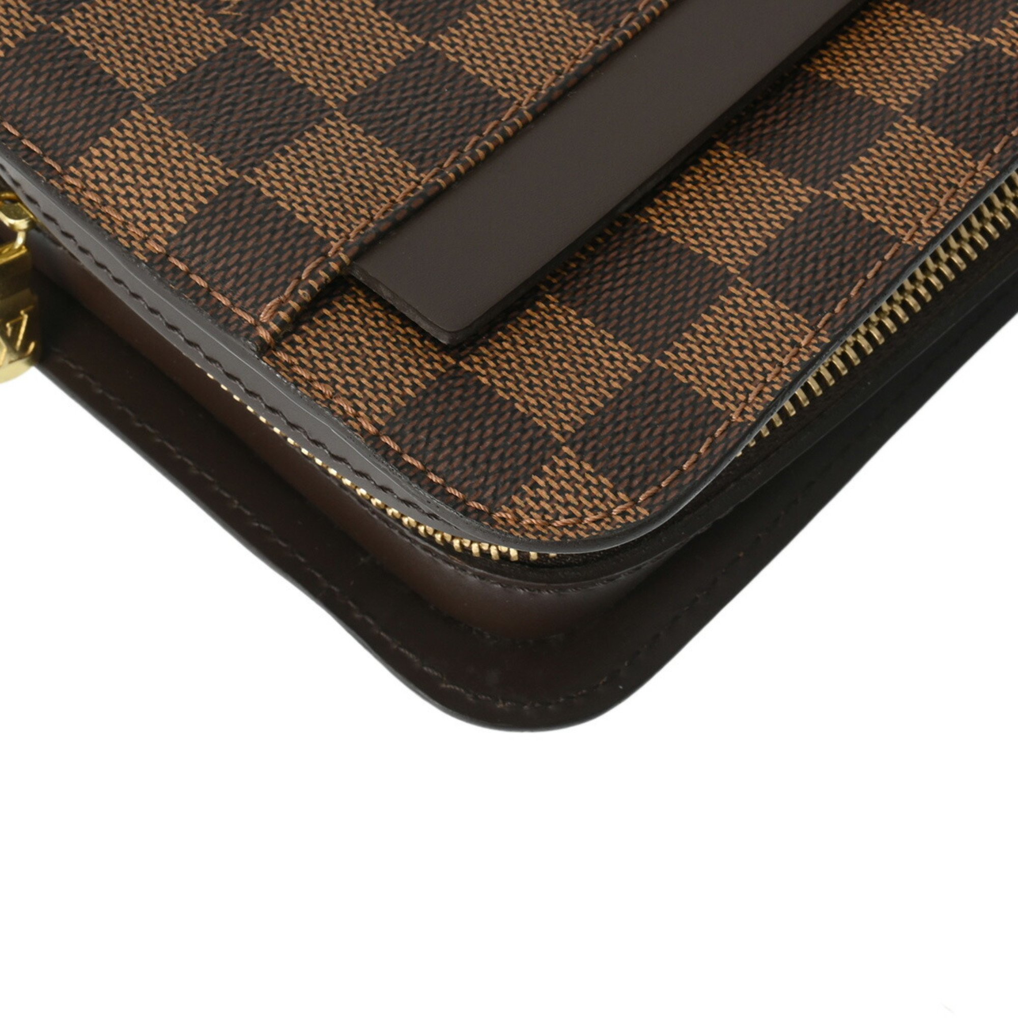 LOUIS VUITTON Damier Saint Louis Brown N51993 Women's Canvas Second Bag