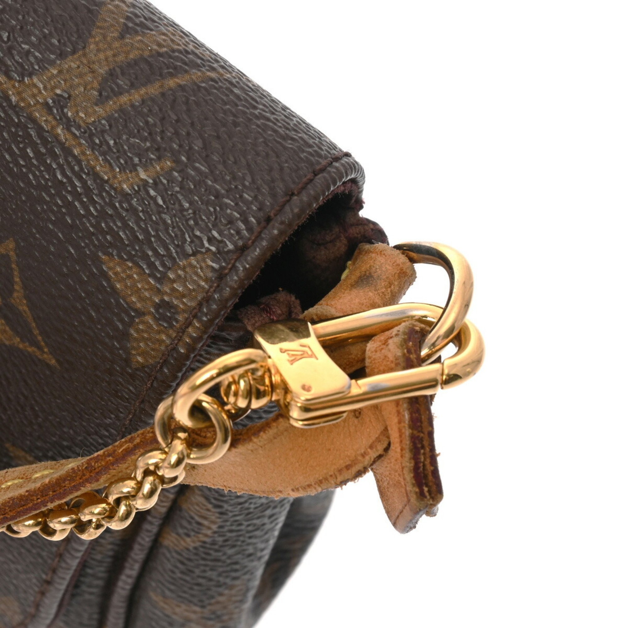 LOUIS VUITTON Louis Vuitton Monogram Favorite PM Brown M40717 Women's Canvas Shoulder Bag