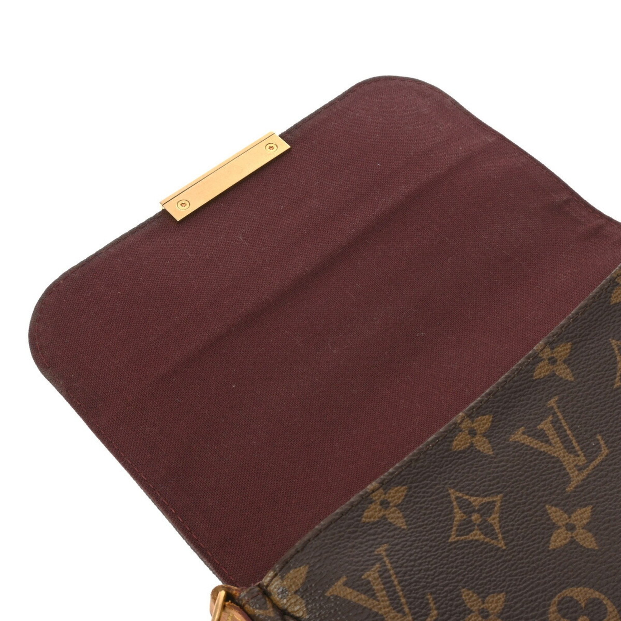 LOUIS VUITTON Louis Vuitton Monogram Favorite PM Brown M40717 Women's Canvas Shoulder Bag