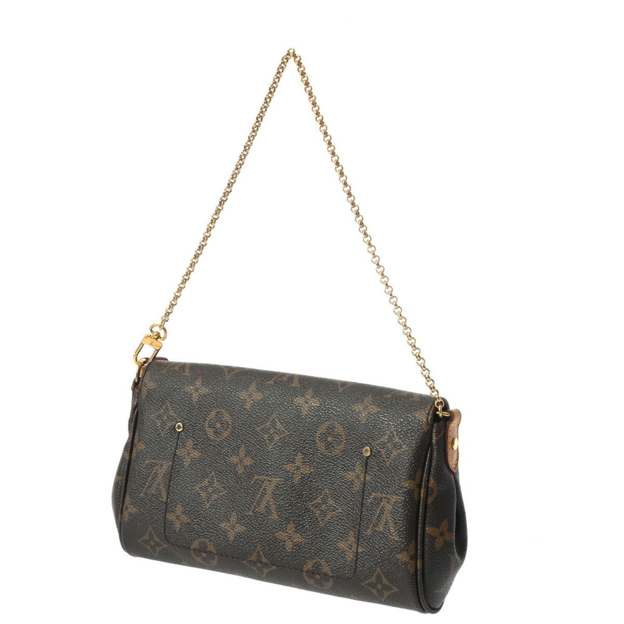 LOUIS VUITTON Louis Vuitton Monogram Favorite PM Brown M40717 Women's Canvas Shoulder Bag