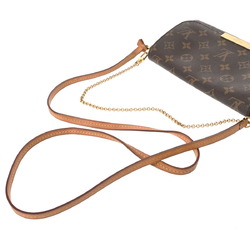 LOUIS VUITTON Louis Vuitton Monogram Favorite PM Brown M40717 Women's Canvas Shoulder Bag