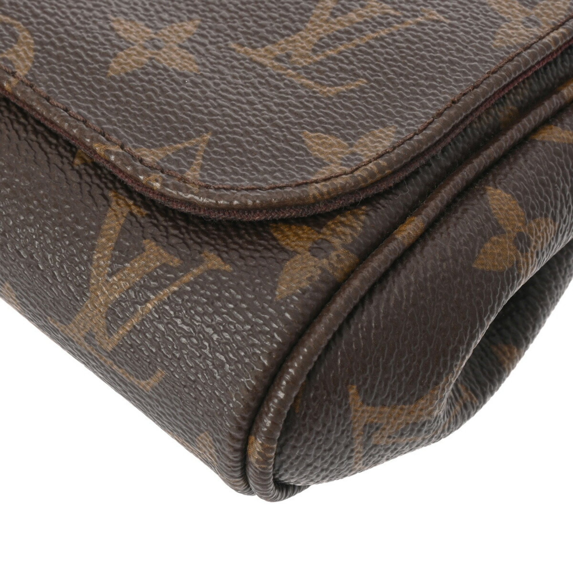 LOUIS VUITTON Louis Vuitton Monogram Favorite PM Brown M40717 Women's Canvas Shoulder Bag