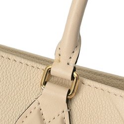 LOUIS VUITTON Louis Vuitton Monogram Empreinte On the Go MM Creme M46531 Women's Leather Handbag