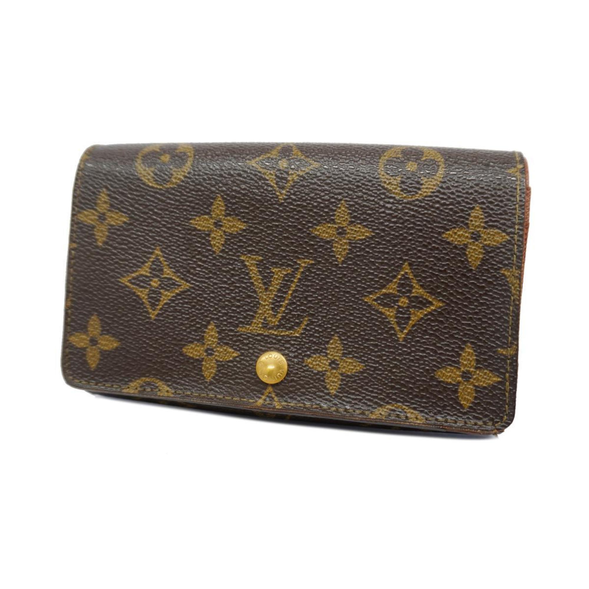 Louis Vuitton Wallet Monogram Porte Monnaie Bietre Sor M61730 Brown Men's Women's