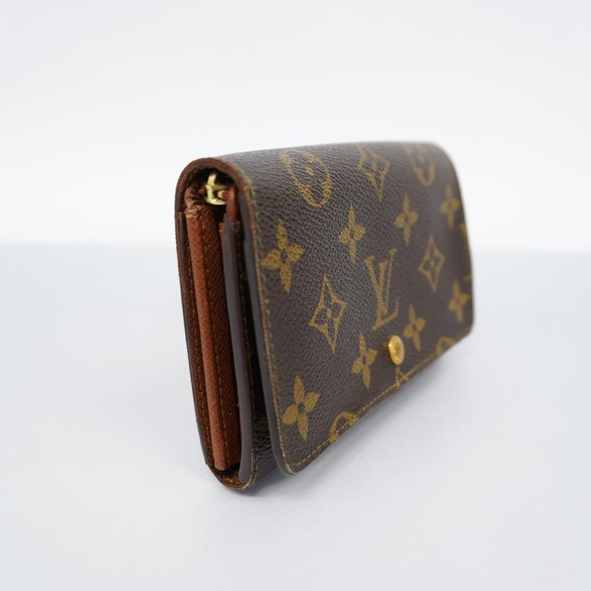 Louis Vuitton Wallet Monogram Porte Monnaie Bietre Sor M61730 Brown Men's Women's