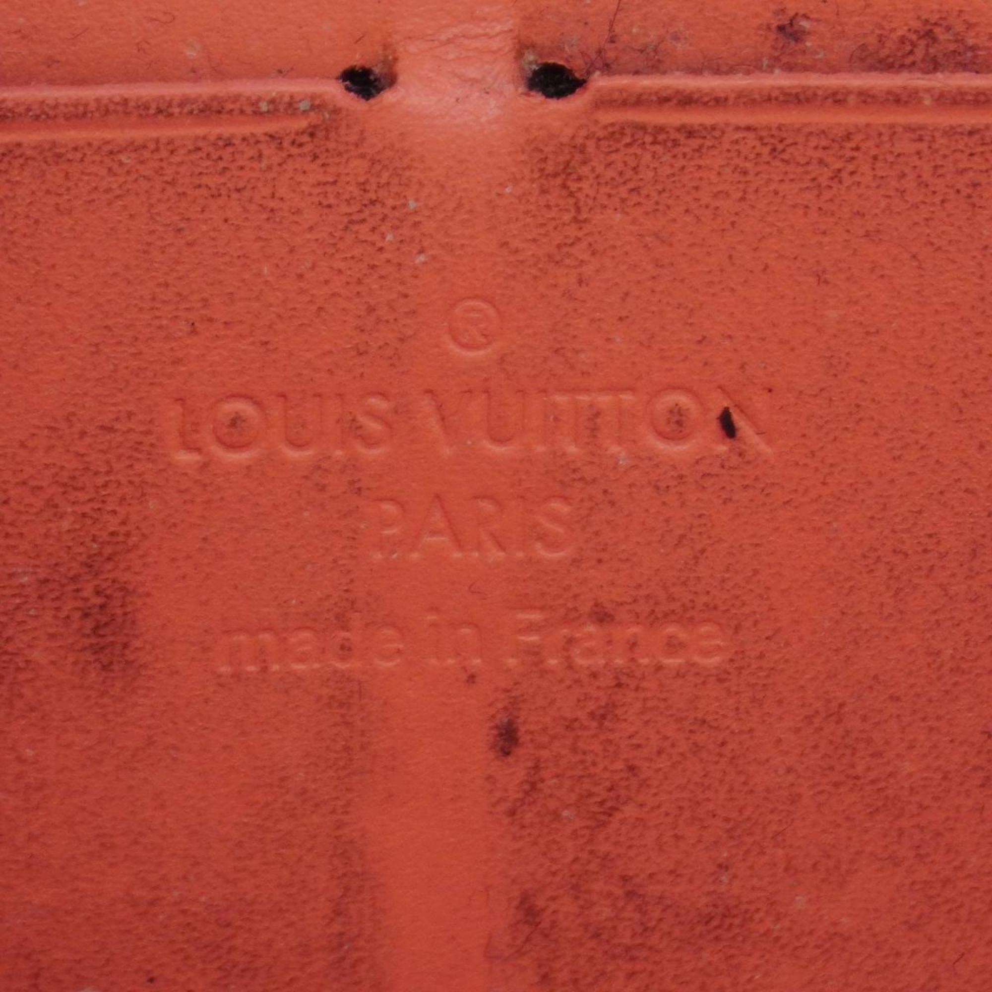 Louis Vuitton Long Wallet Vernis Rayure Zippy M58036 Poppy Petal Men's Women's