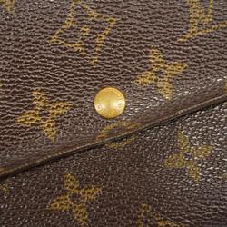 Louis Vuitton Long Wallet Monogram Pochette Porto Monnaie Credit M61725 Brown Men's Women's