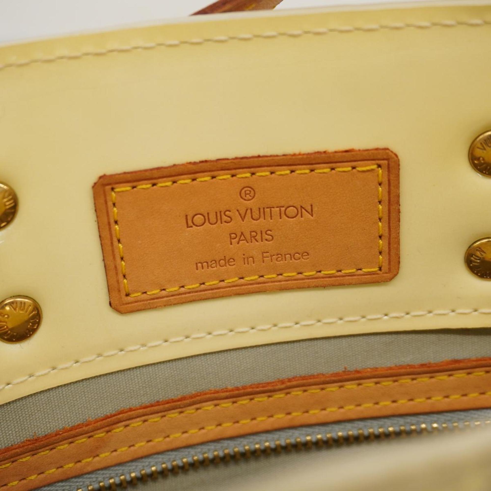 Louis Vuitton Handbag Vernis Reed PM M91336 Pearl Ladies