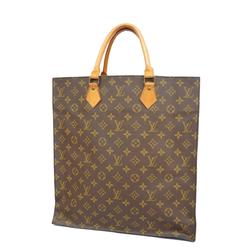 Louis Vuitton Tote Bag Monogram Sac Plat M51140 Brown Women's