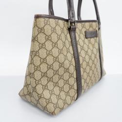 Gucci Tote Bag GG Supreme 114595 Brown Women's
