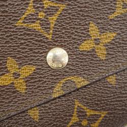 Louis Vuitton Long Wallet Monogram Porto Monnaie Credit M61723 Brown Ladies