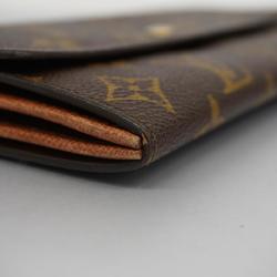 Louis Vuitton Long Wallet Monogram Porto Monnaie Credit M61723 Brown Ladies