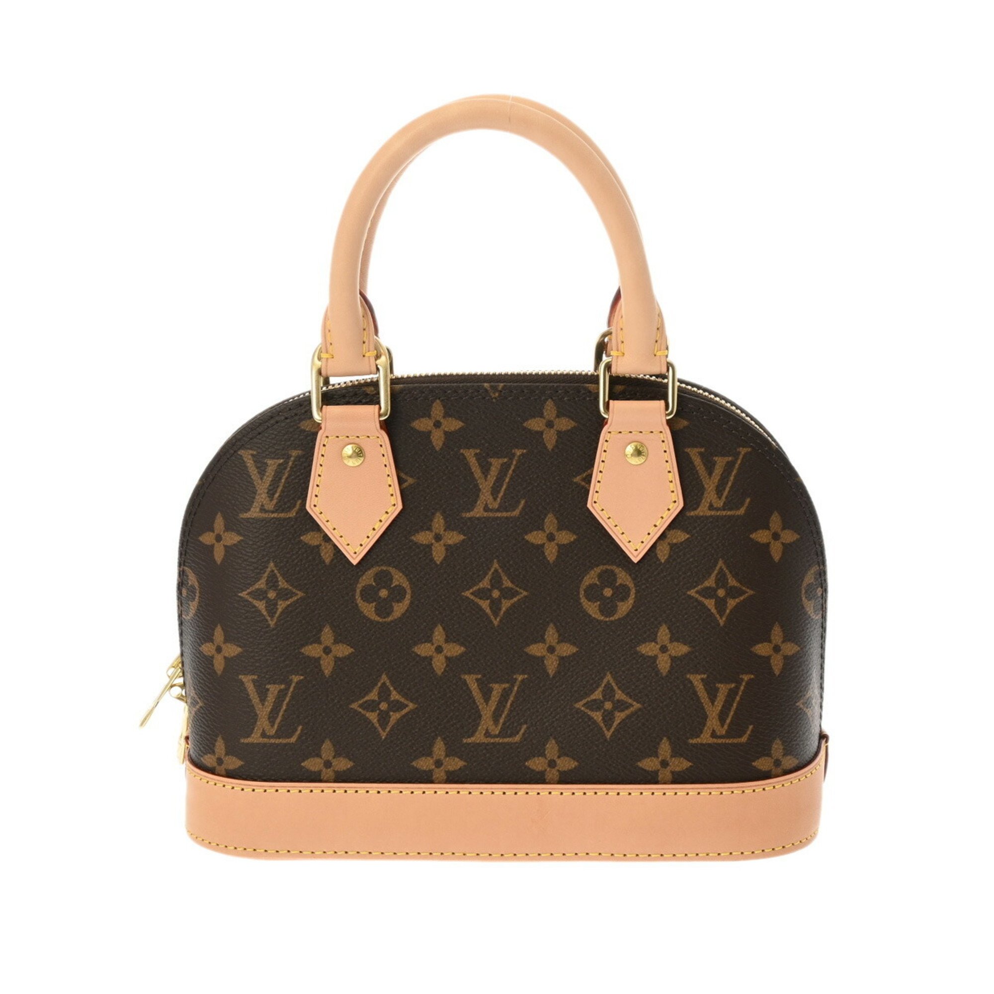 LOUIS VUITTON Louis Vuitton Monogram Alma BB Brown M53152 Women's Canvas Handbag