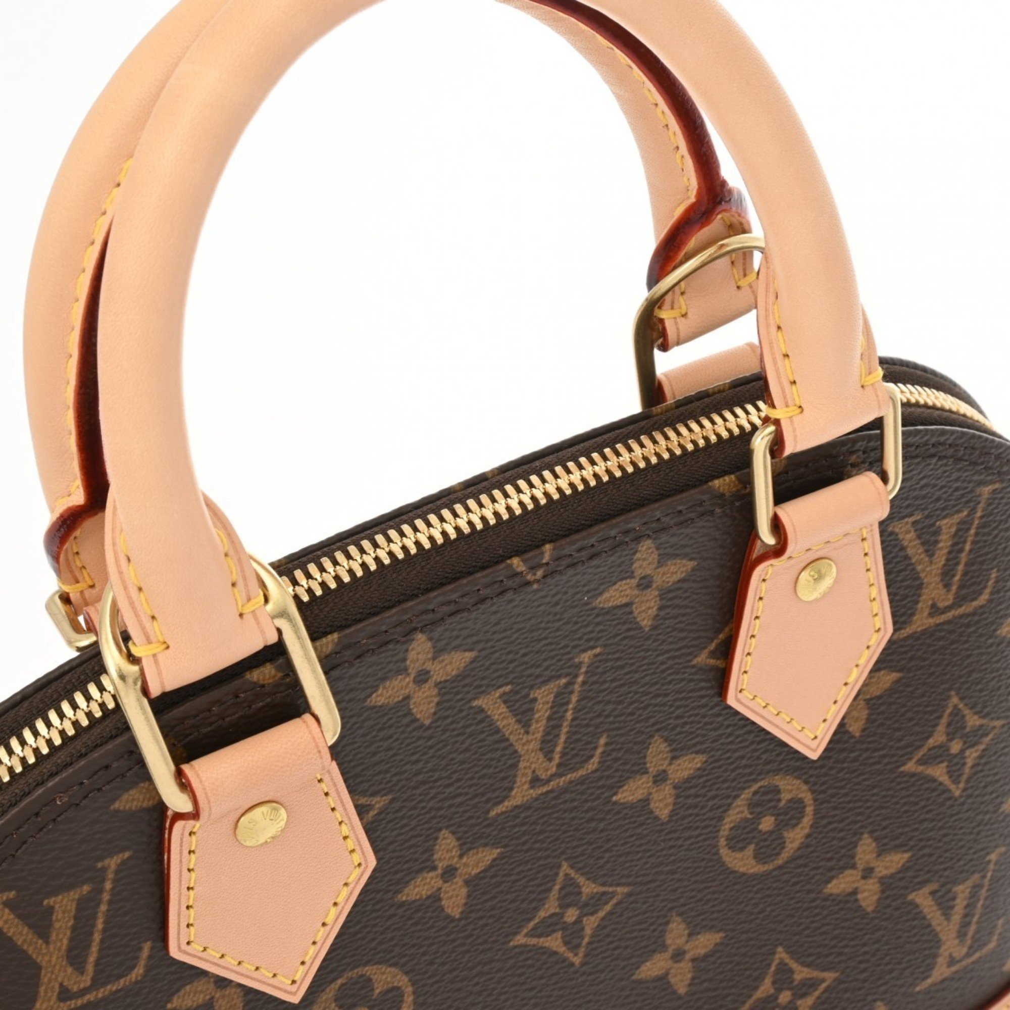 LOUIS VUITTON Louis Vuitton Monogram Alma BB Brown M53152 Women's Canvas Handbag