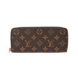 LOUIS VUITTON Louis Vuitton Monogram Portefeuille Clemence Rose Ballerine M61298 Women's Canvas Long Wallet