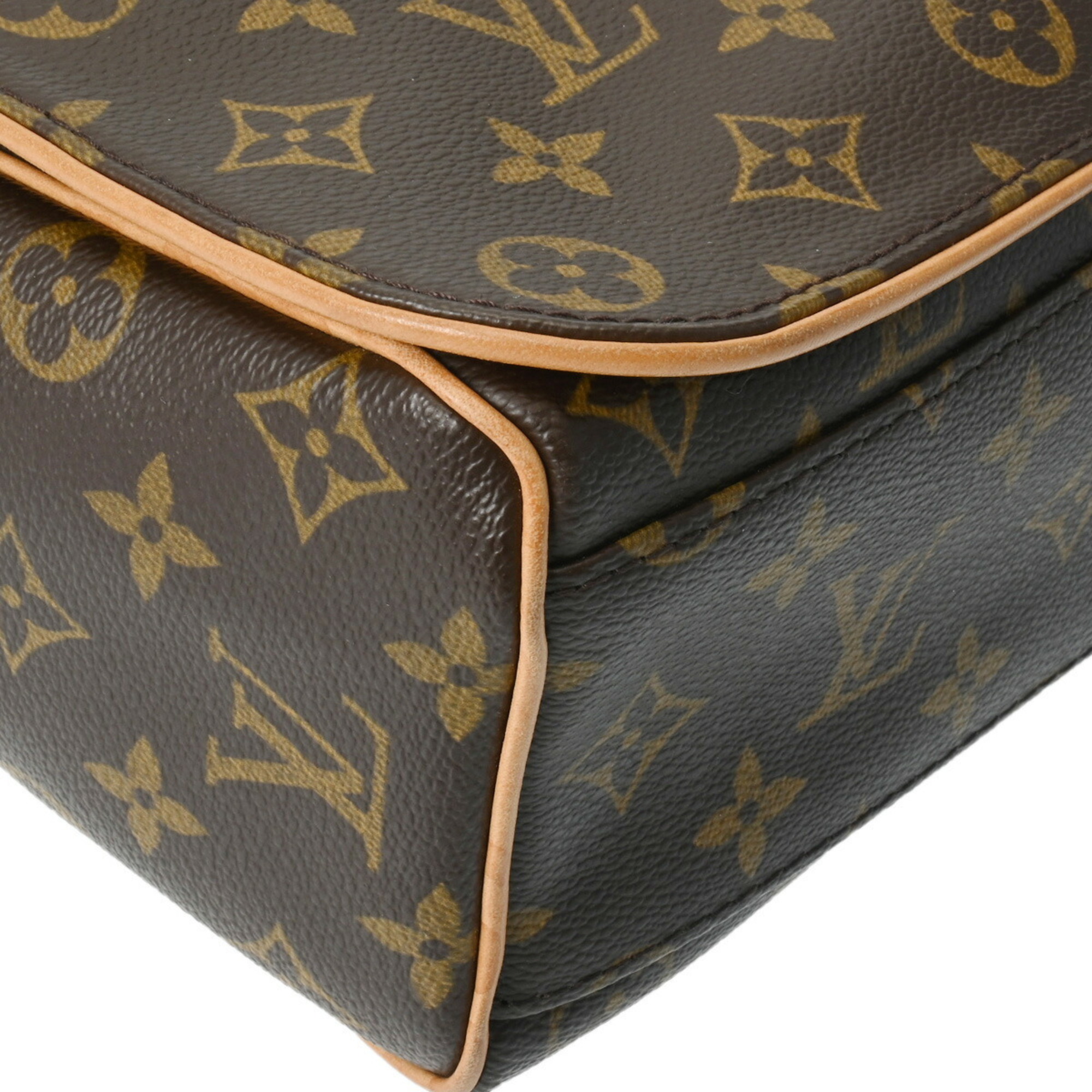 LOUIS VUITTON Louis Vuitton Monogram Abess Brown M45257 Unisex Canvas Shoulder Bag